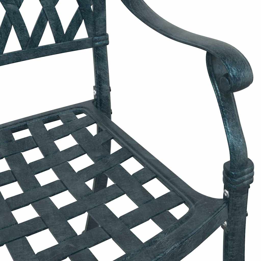 vidaXL Καρέκλα Κήπου 2 pcs Πράσινο 56 x 55 x 92.5εκ Αλουμίνιο