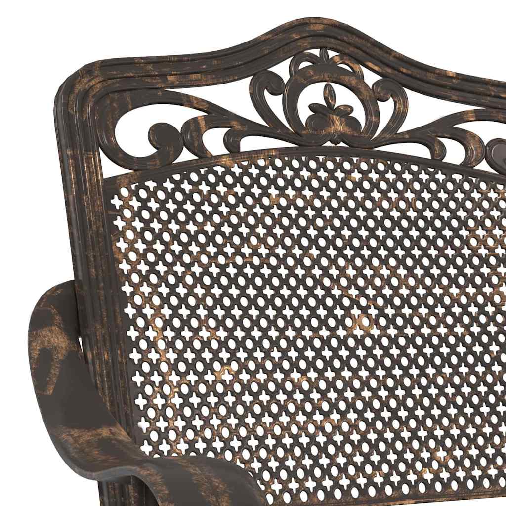 vidaXL Καρέκλα Κήπου 2 pcs Μπρονζέ 55 x 55 x 92,5 εκ. Αλουμίνιο