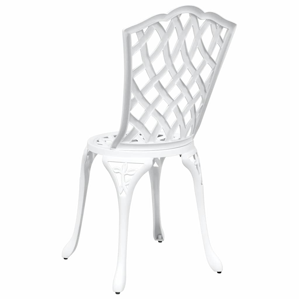 vidaXL Καρέκλα Κήπου 2 pcs Λευκό 39 x 40 x 87εκ Αλουμίνιο