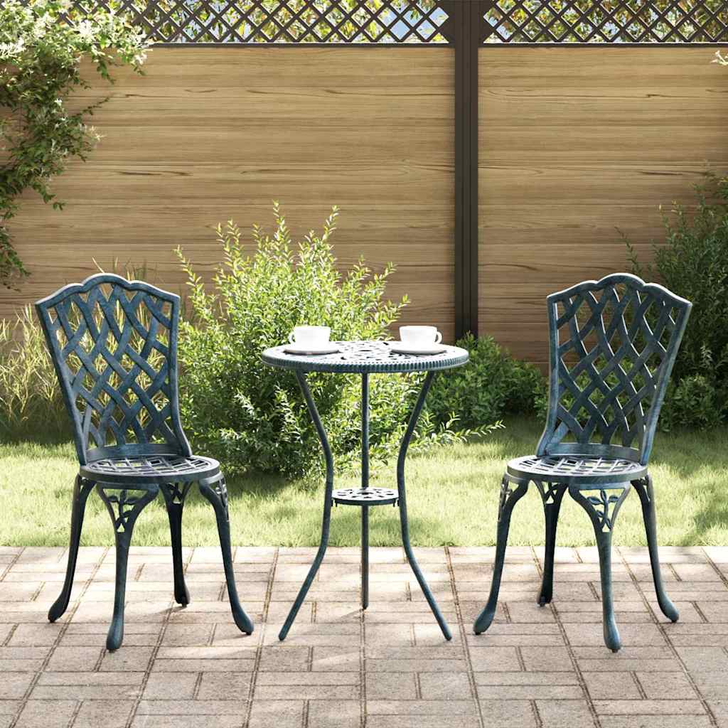 vidaXL Καρέκλα Κήπου 2 pcs Πράσινο 39 x 40 x 87εκ Αλουμίνιο