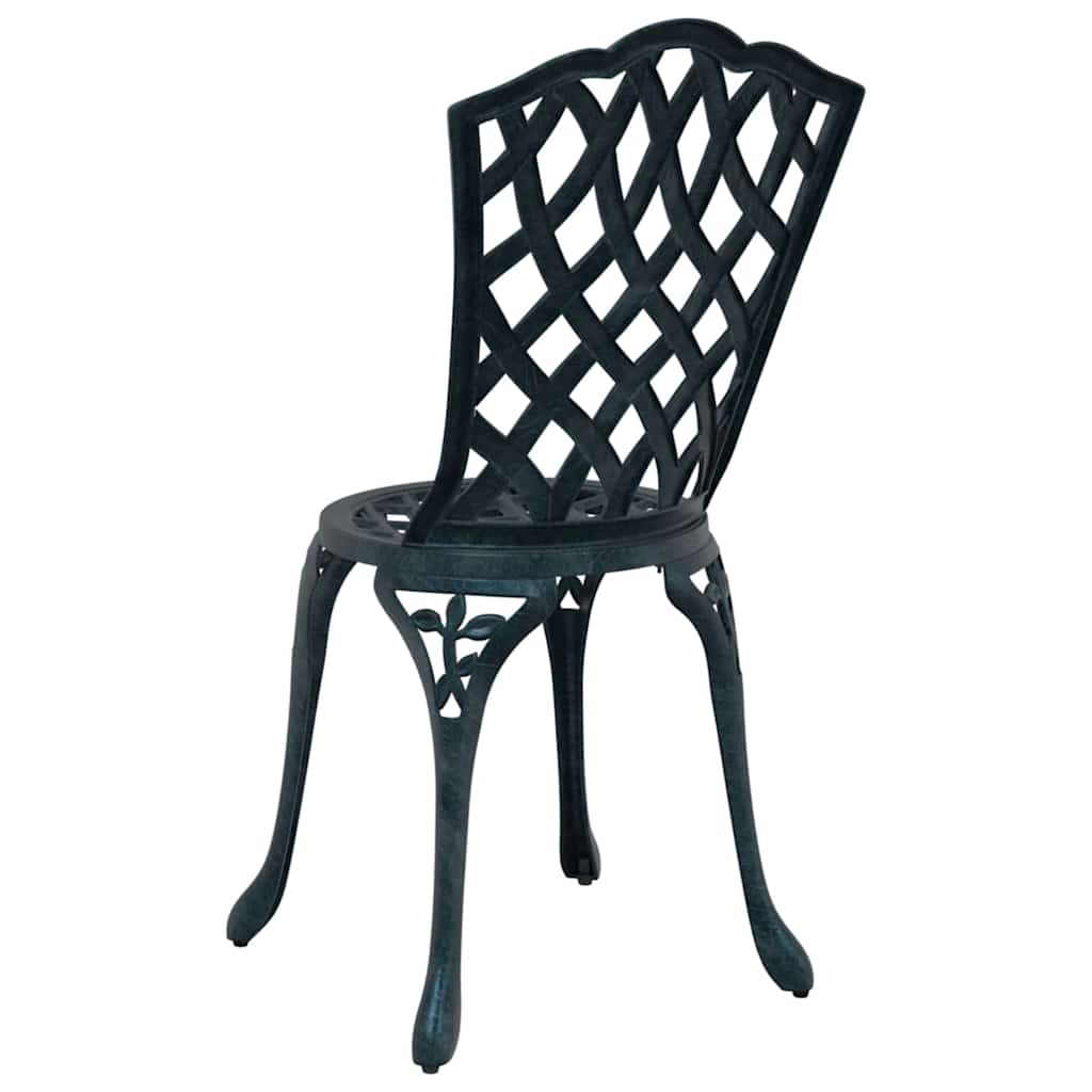 vidaXL Καρέκλα Κήπου 2 pcs Πράσινο 39 x 40 x 87εκ Αλουμίνιο