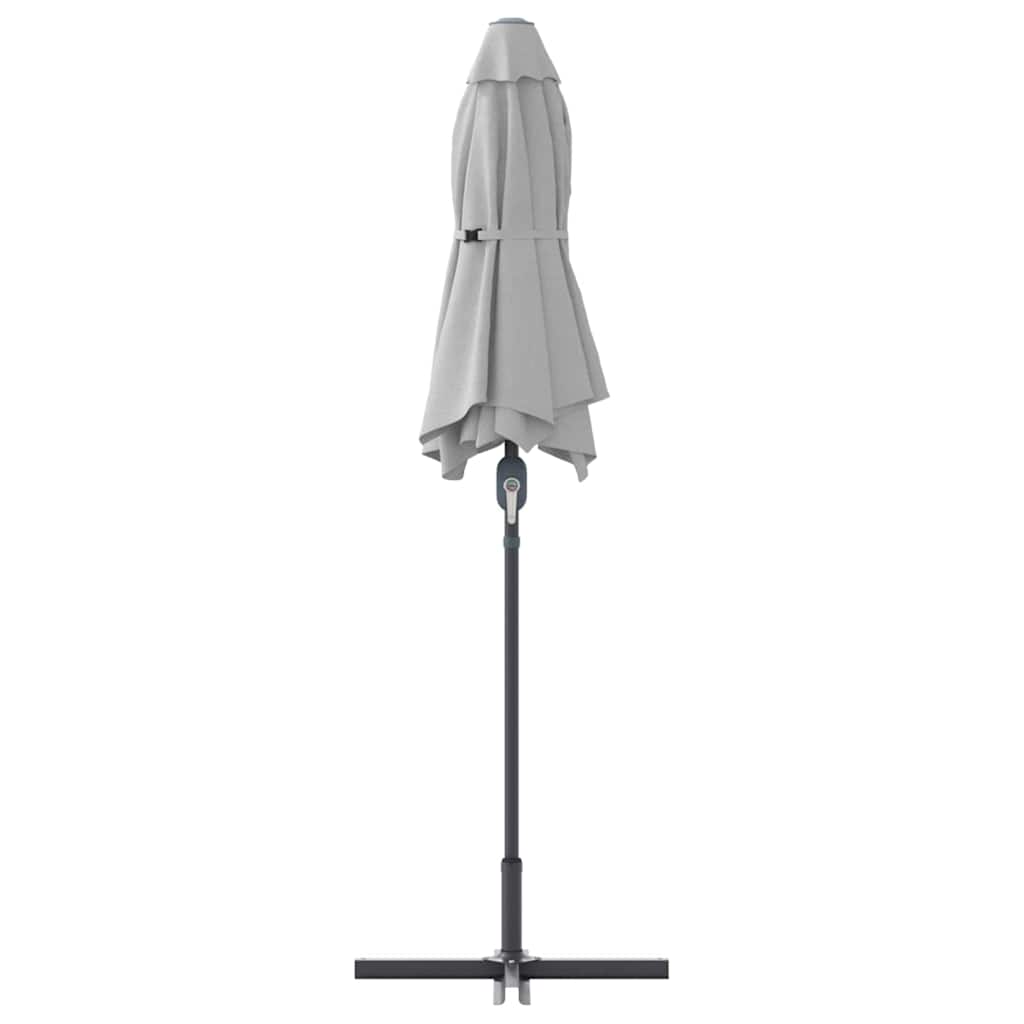 vidaXL Ομπρέλα Κήπου Άμμος 380 x 196 x 235 εκ.