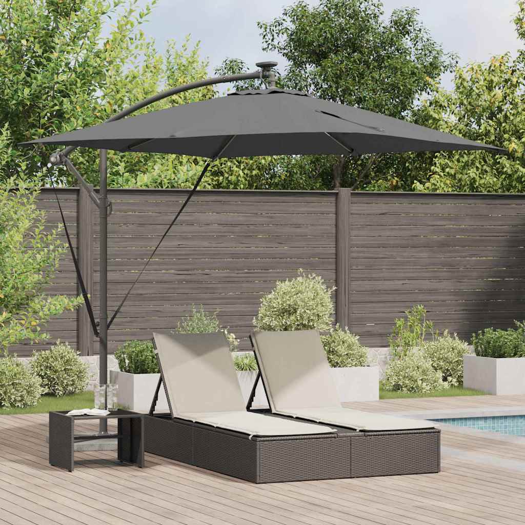 vidaXL Ομπρέλα Cantilever Banana Ανθρακί 249 x 249 x 250 εκ.