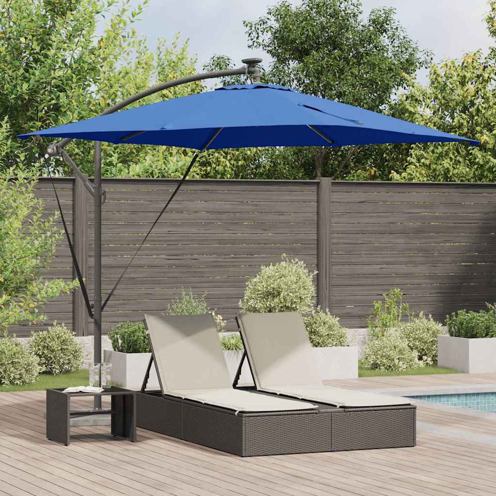 vidaXL Ομπρέλα Cantilever Banana Μπλε 249 x 249 x 250 εκ.