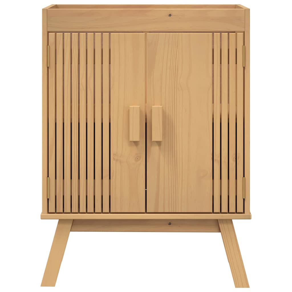 vidaXL Σετ Επίπλων Μπάνιου με συρτάρι 2 pcs Καφέ 114 x 43 x 73.5 εκ.