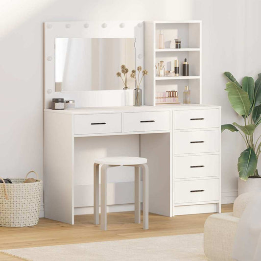 vidaXL Τραπέζι περιποίησης 2 τμχ. Λευκό 78.5 x 41 x 135 εκ