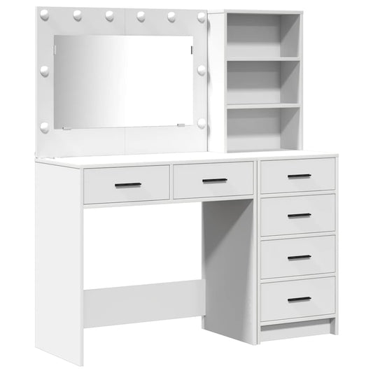 vidaXL Τραπέζι περιποίησης 2 τμχ. Λευκό 78.5 x 41 x 135 εκ