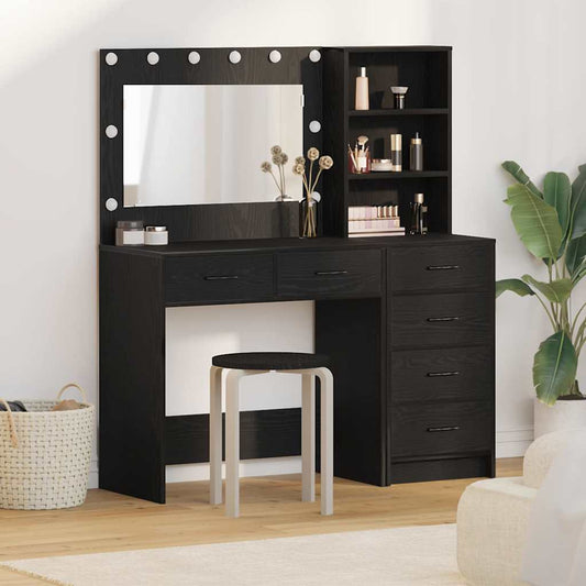 vidaXL Τραπέζι περιποίησης 2 τμχ. Μαύρο 78.5 x 41 x 135 εκ