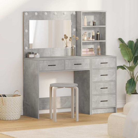 vidaXL Τραπέζι περιποίησης 2 τμχ. Γκρι 78.5 x 41 x 135 εκ
