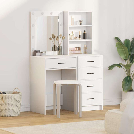vidaXL Τραπέζι περιποίησης 2 τμχ. Λευκό 50 x 41 x 135 εκ