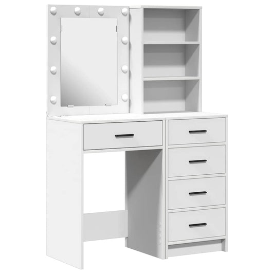 vidaXL Τραπέζι περιποίησης 2 τμχ. Λευκό 50 x 41 x 135 εκ