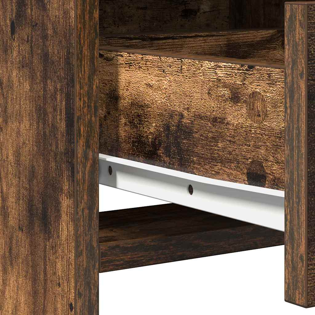 vidaXL Τραπέζι περιποίησης με συρτάρι 2 pcs Καφέ 50 x 41 x 135 εκ