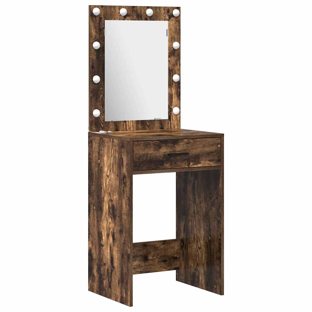 vidaXL Τραπέζι περιποίησης με συρτάρι 2 pcs Καφέ 50 x 41 x 135 εκ