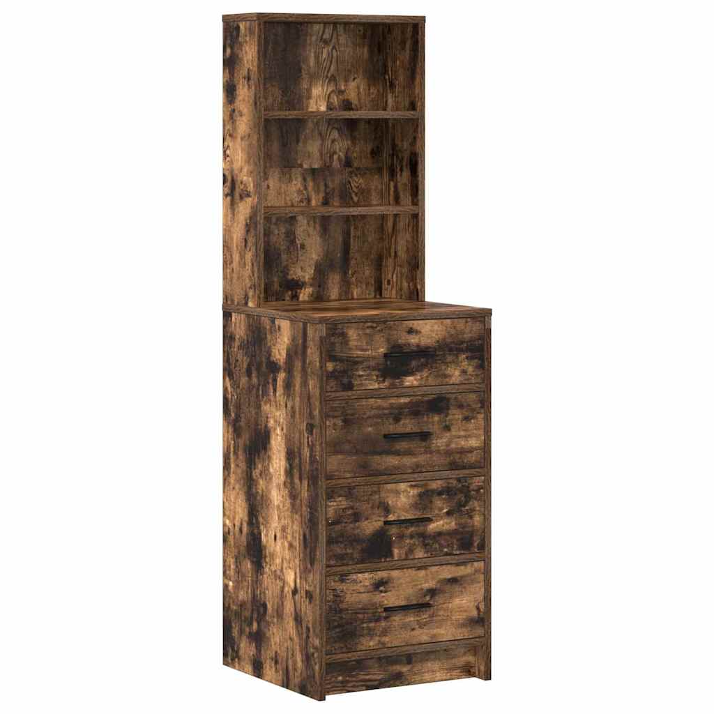 vidaXL Τραπέζι περιποίησης με συρτάρι 2 pcs Καφέ 50 x 41 x 135 εκ