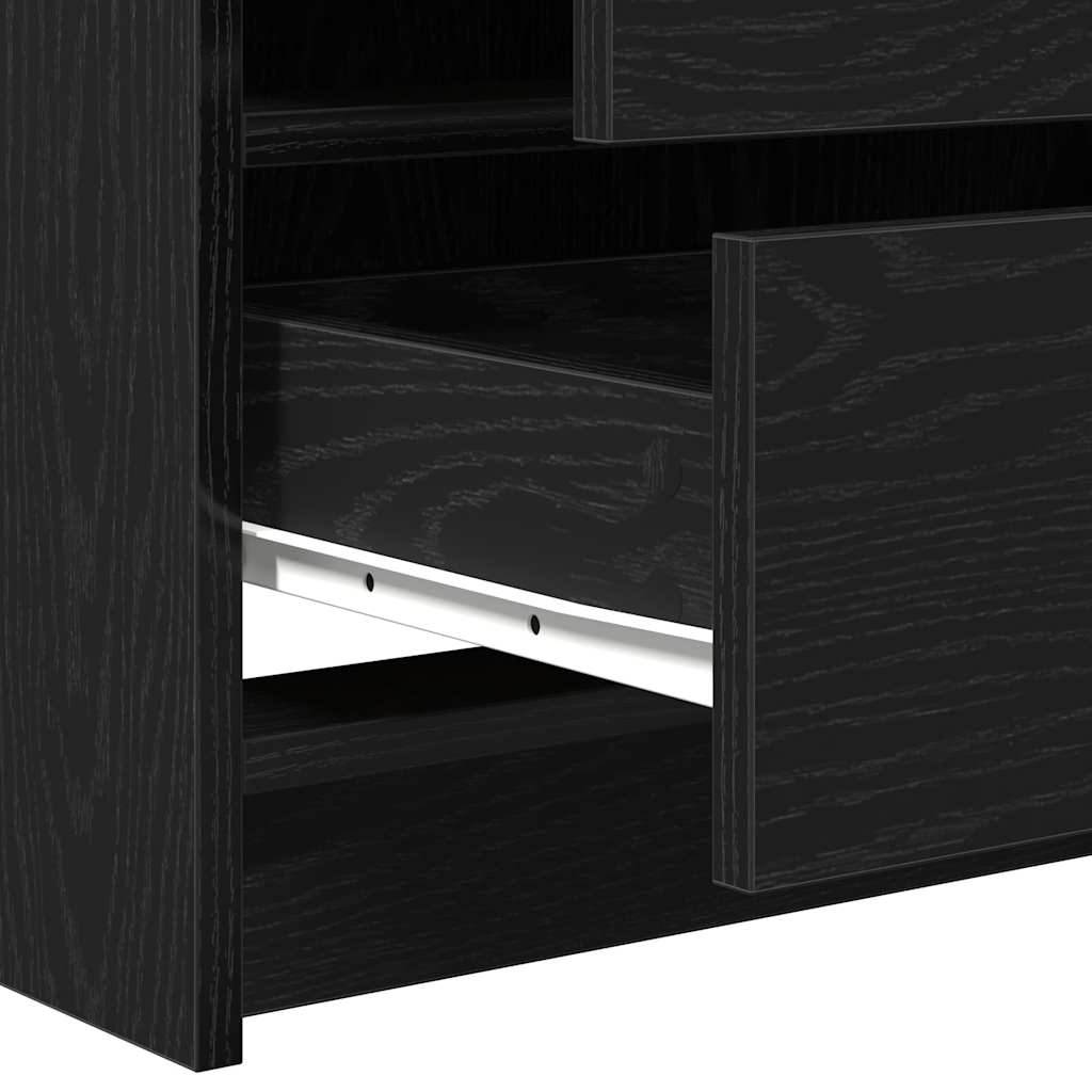 vidaXL Τραπέζι περιποίησης 3 τμχ. Μαύρη Οξυά 78,5 x 41 x 135 εκ