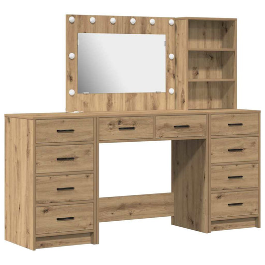 vidaXL Τραπέζι περιποίησης 3 τμχ. Artisan Oak 78,5 x 41 x 135 εκ