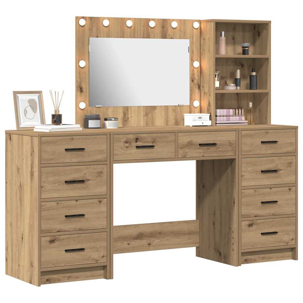 vidaXL Τραπέζι περιποίησης 3 τμχ. Artisan Oak 78,5 x 41 x 135 εκ
