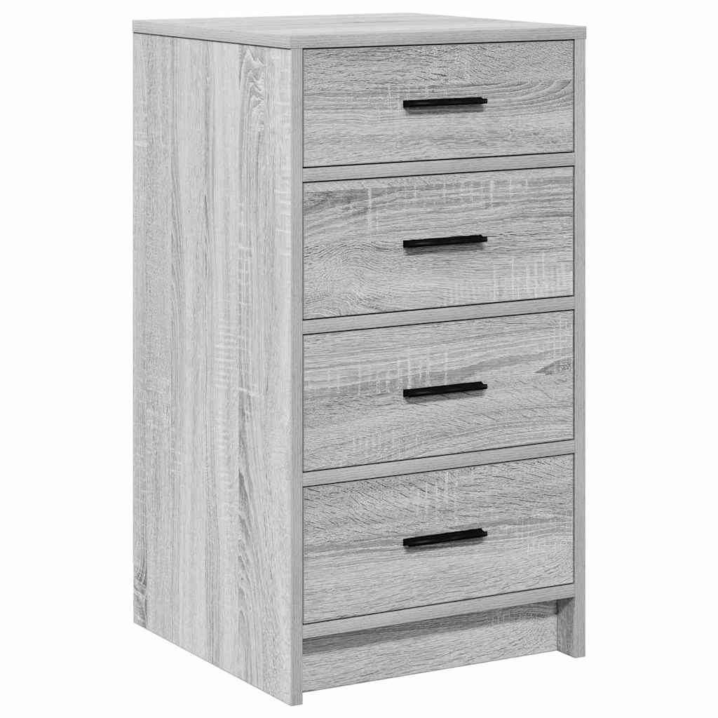 vidaXL Τραπέζι περιποίησης με συρτάρι 3 pcs Γκρι 40 x 41 x 135 εκ.