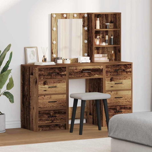 vidaXL Τραπέζι περιποίησης 3 τμχ. Καφέ 40 x 41 x 135 εκ.