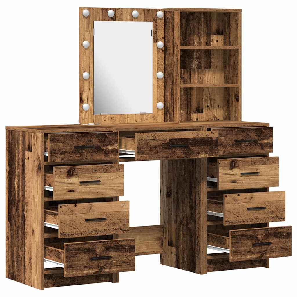 vidaXL Τραπέζι περιποίησης 3 τμχ. Καφέ 40 x 41 x 135 εκ.