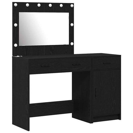 vidaXL Τραπέζι περιποίησης με συρτάρι 2 pcs Μαύρο 40 x 41 x 75 εκ
