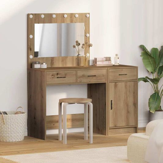 vidaXL Τραπέζι περιποίησης με συρτάρι 2 pcs Καφέ 40 x 41 x 75 εκ