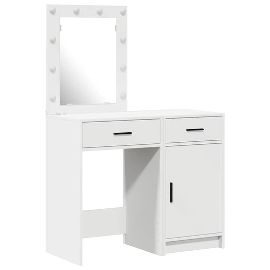 vidaXL Τραπέζι περιποίησης 2 τμχ. Λευκό 50 x 41 x 135 εκ
