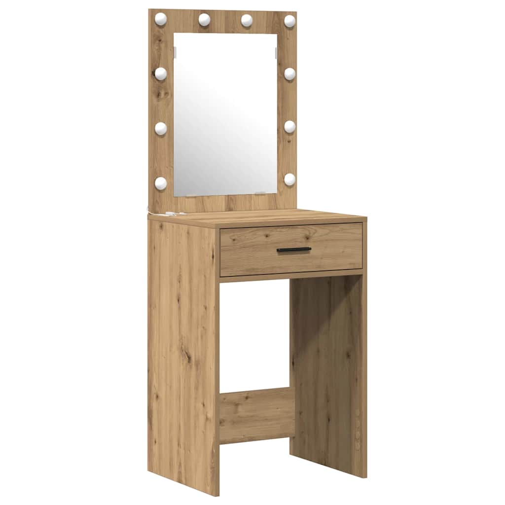 vidaXL Τραπέζι περιποίησης με συρτάρι 2 pcs Καφέ 50 x 41 x 135 εκ
