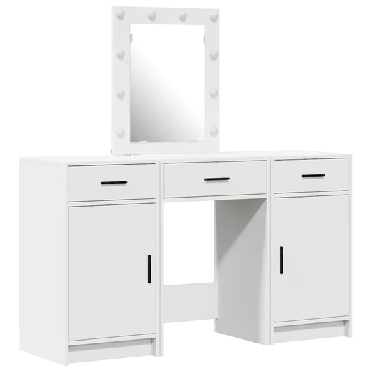 vidaXL Τραπέζι περιποίησης Λευκό 50 x 41 x 135 εκ Επεξεργασμένο Ξύλο