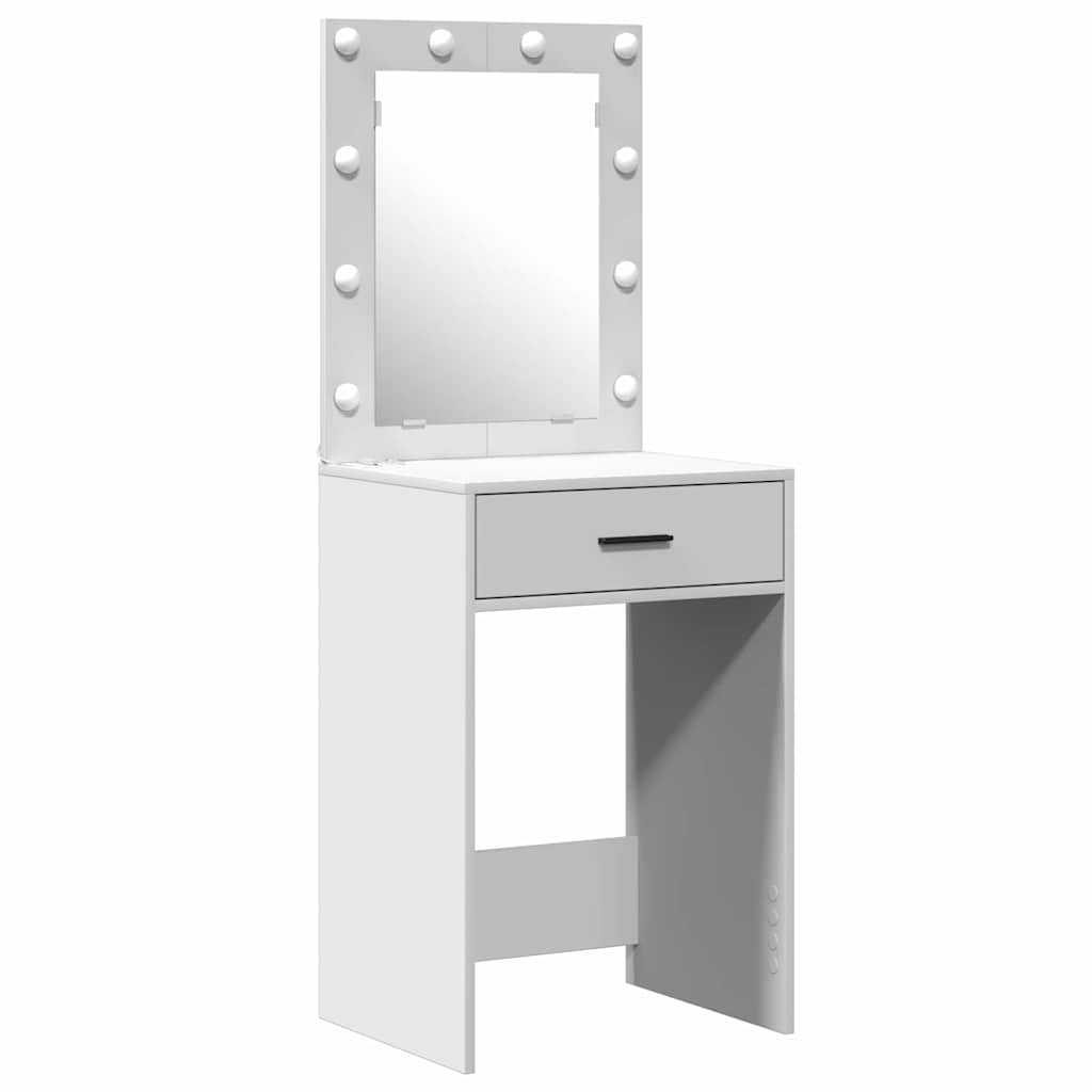 vidaXL Τραπέζι περιποίησης Λευκό 50 x 41 x 135 εκ Επεξεργασμένο Ξύλο