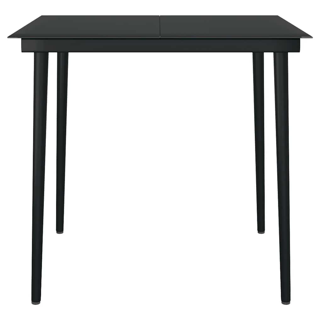 vidaXL Σετ Τραπεζαρίας Κήπου 5 τεμ. Γκρι Συνθ.Ρατάν/Γυαλί με Μαξιλάρια