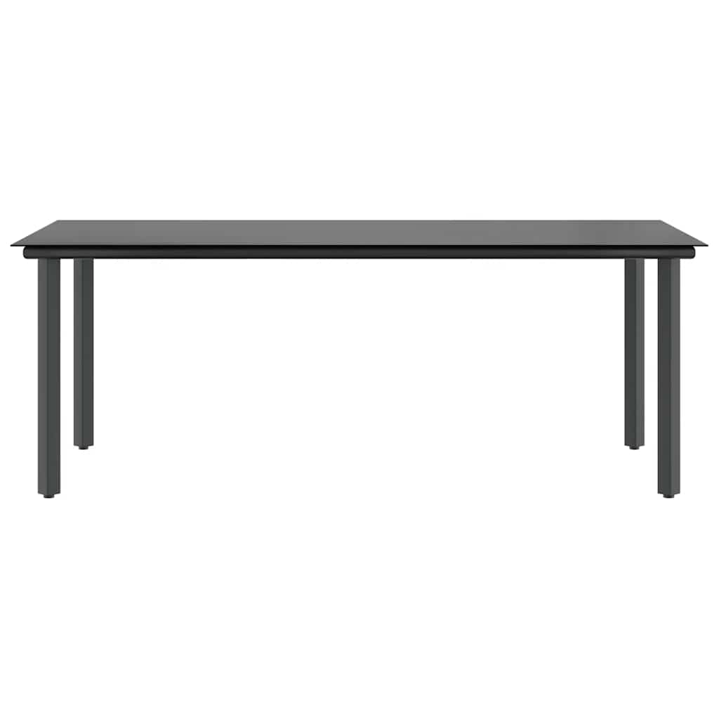 vidaXL Σετ Τραπεζαρίας Κήπου 9 τεμ. Καφέ Συνθ.Ρατάν/Γυαλί με Μαξιλάρια