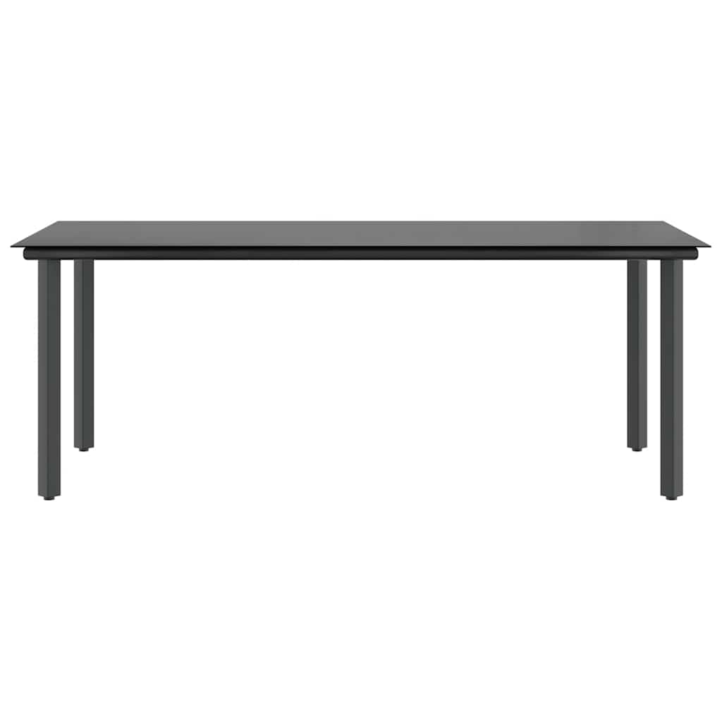 vidaXL Σετ Τραπεζαρίας Κήπου 9 τεμ. Καφέ Συνθ.Ρατάν/Γυαλί με Μαξιλάρια