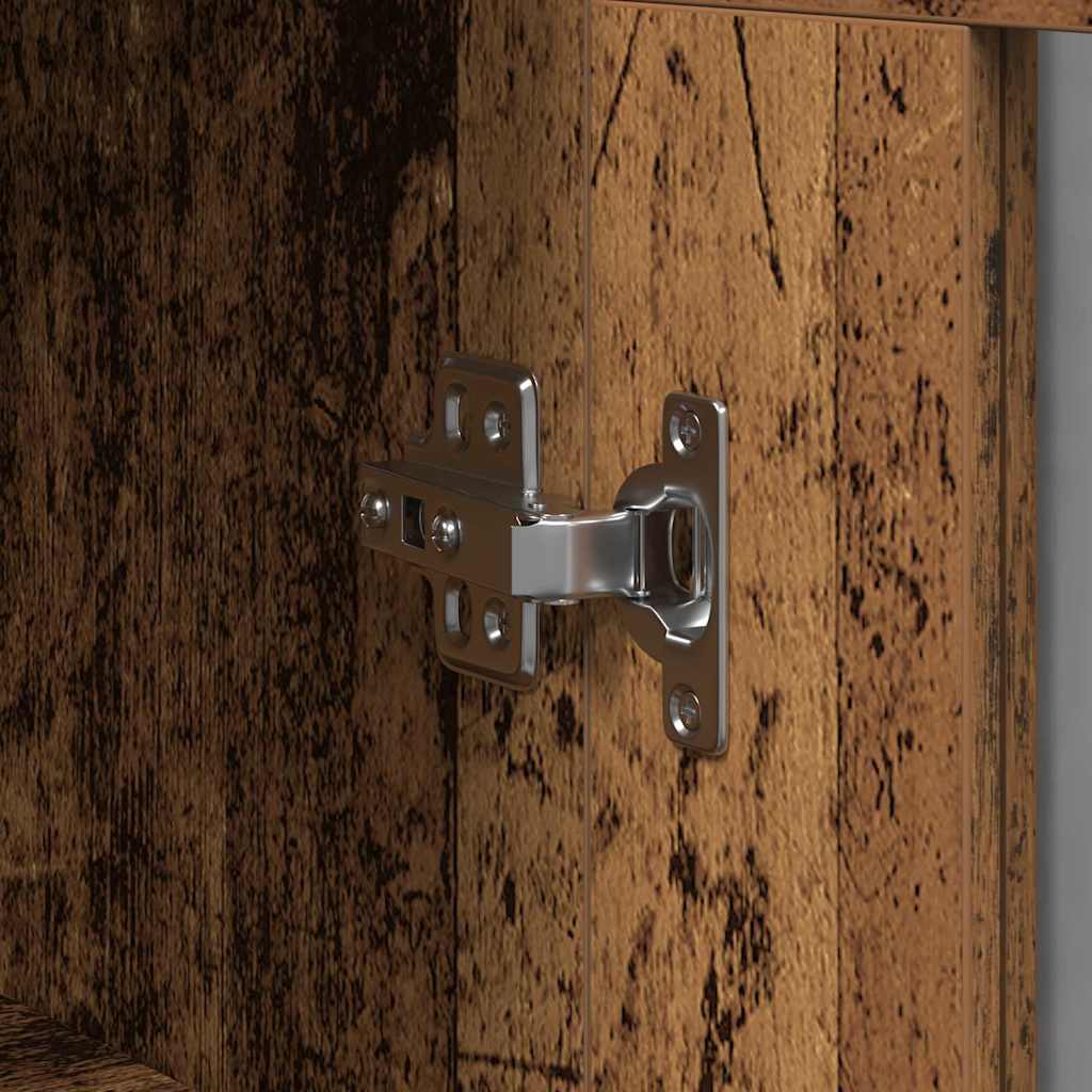 vidaXL Ντουλάπες τοίχου 2 τεμ. παλιού ξύλου, 69.5x34x90 εκ. από ξύλο.