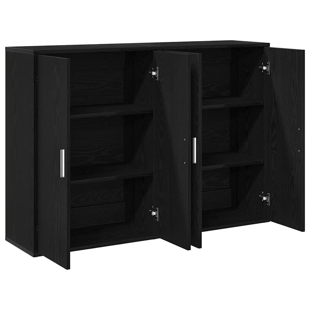vidaXL Μπουφές Μαύρη δρυς 60 x 31 x 84 εκ Επεξεργασμένο ξύλο