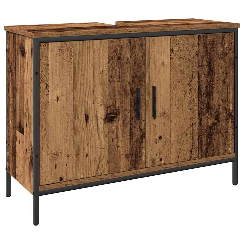 vidaXL Σετ Επίπλων Μπάνιου με αποθήκευση 3 pcs Καφέ 80 x 30 x 44 εκ.