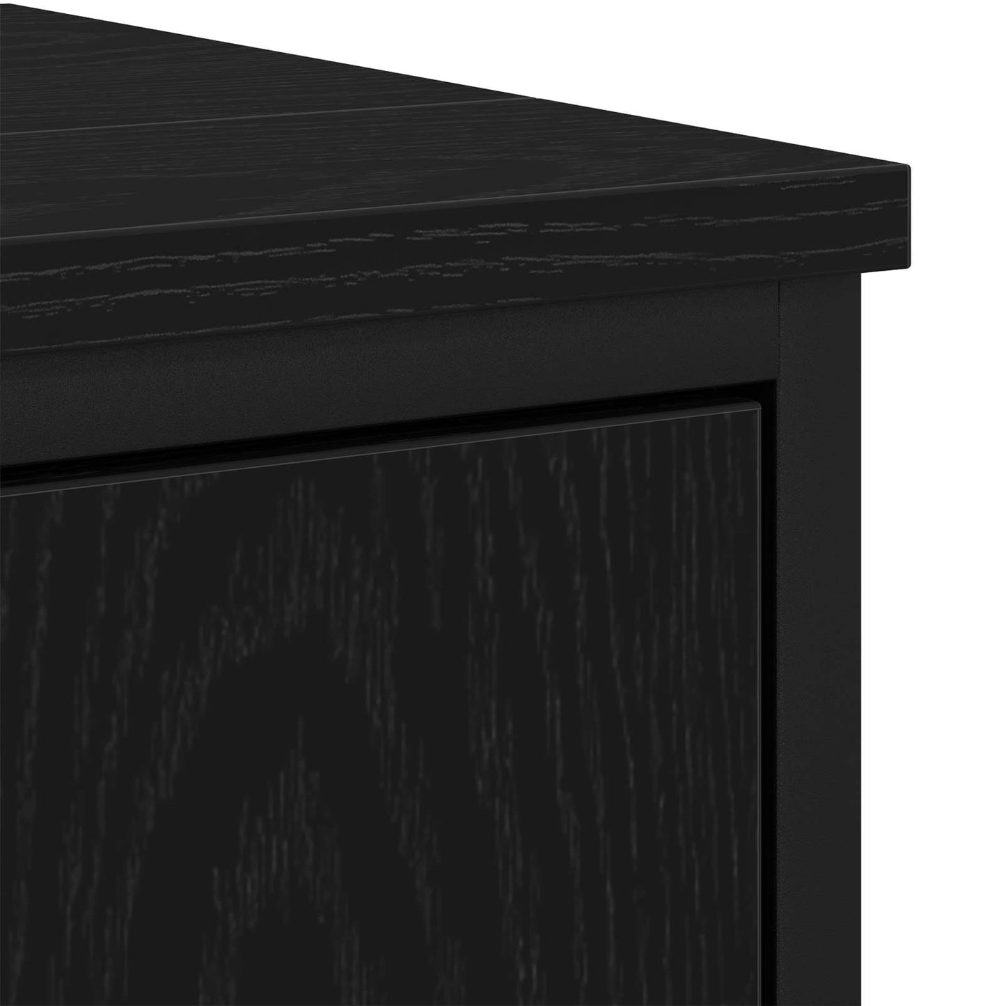 vidaXL Σετ Επίπλων Μπάνιου 3 τμχ. Μαύρο 33 x 33 x 113,5 εκ