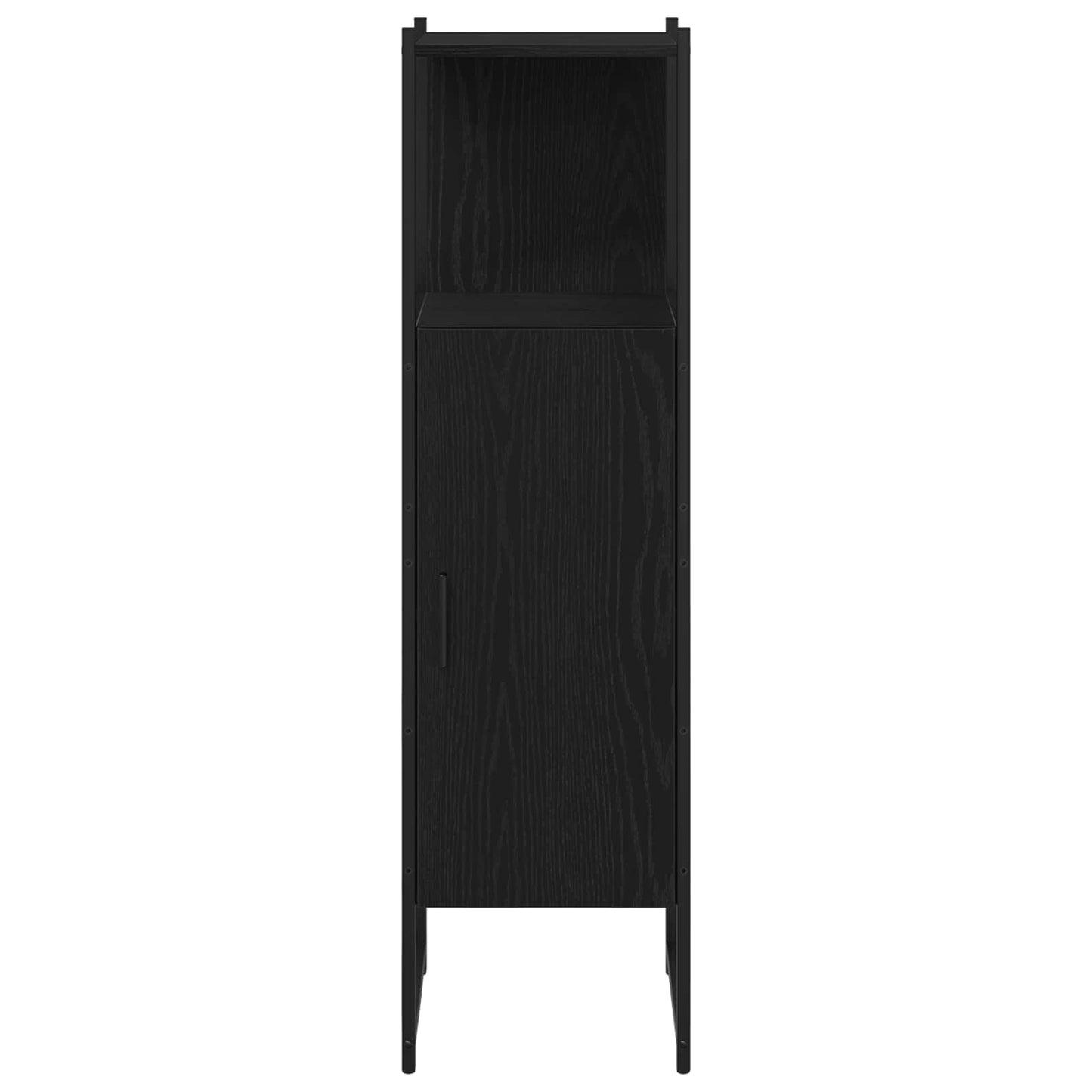vidaXL Σετ Επίπλων Μπάνιου 3 τμχ. Μαύρο 33 x 33 x 113,5 εκ
