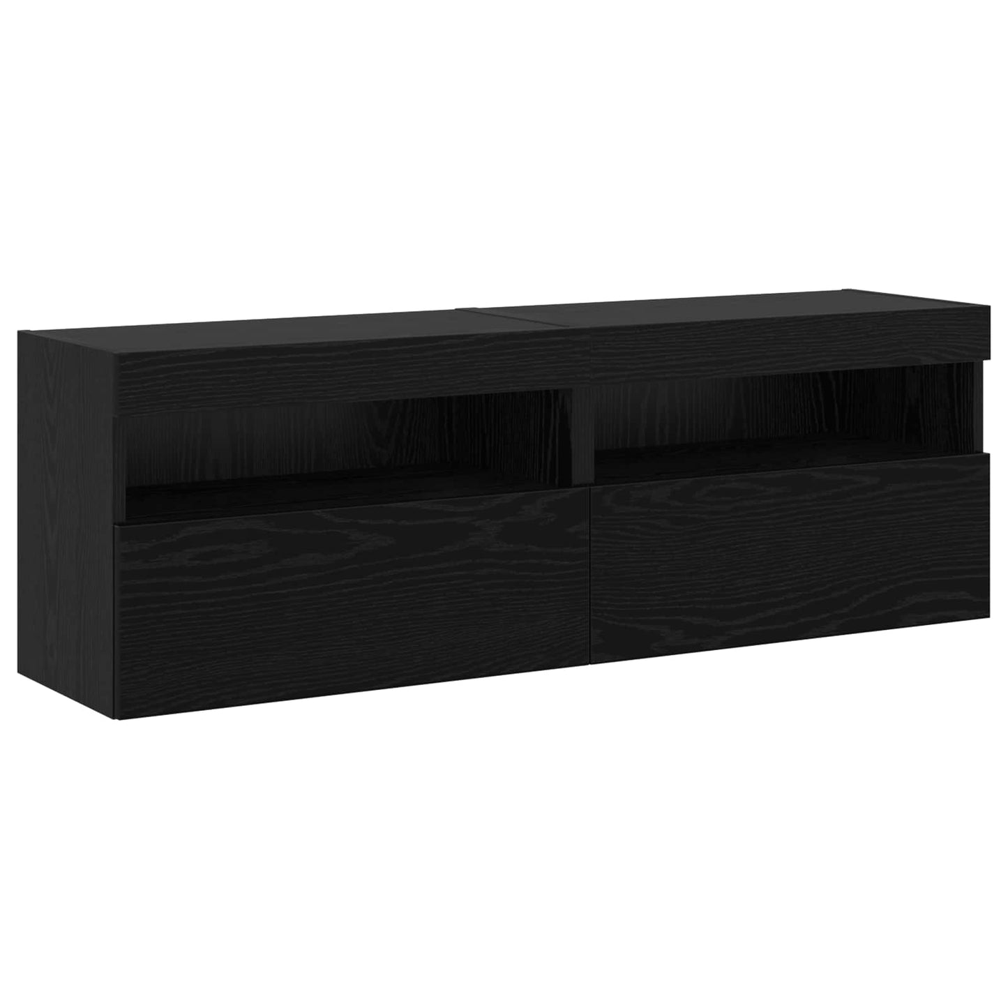 vidaXL Σετ επίπλου τηλεόρασης 6 pcs Μαύρη δρυς Επεξεργασμένο ξύλο