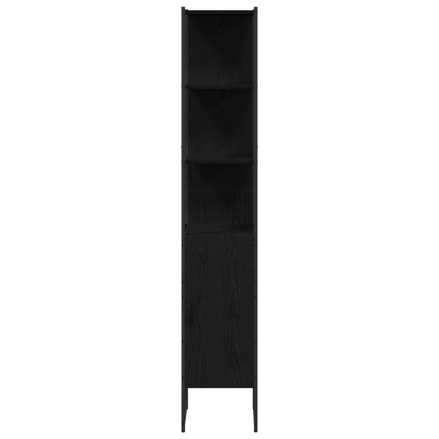 vidaXL Μονάδες Νιπτήρα Μπάνιου 3 τμχ. Μαύρο 33 x 33 x 185,5 εκ