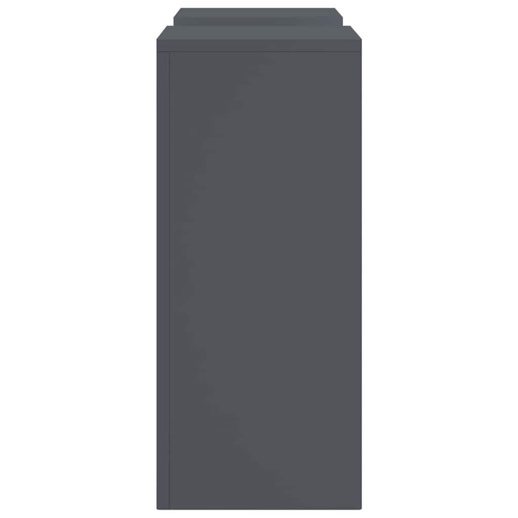 vidaXL Βάση φυτών 2 pcs Ανθρακί 24 x 24 x 55 εκ. Ατσάλι