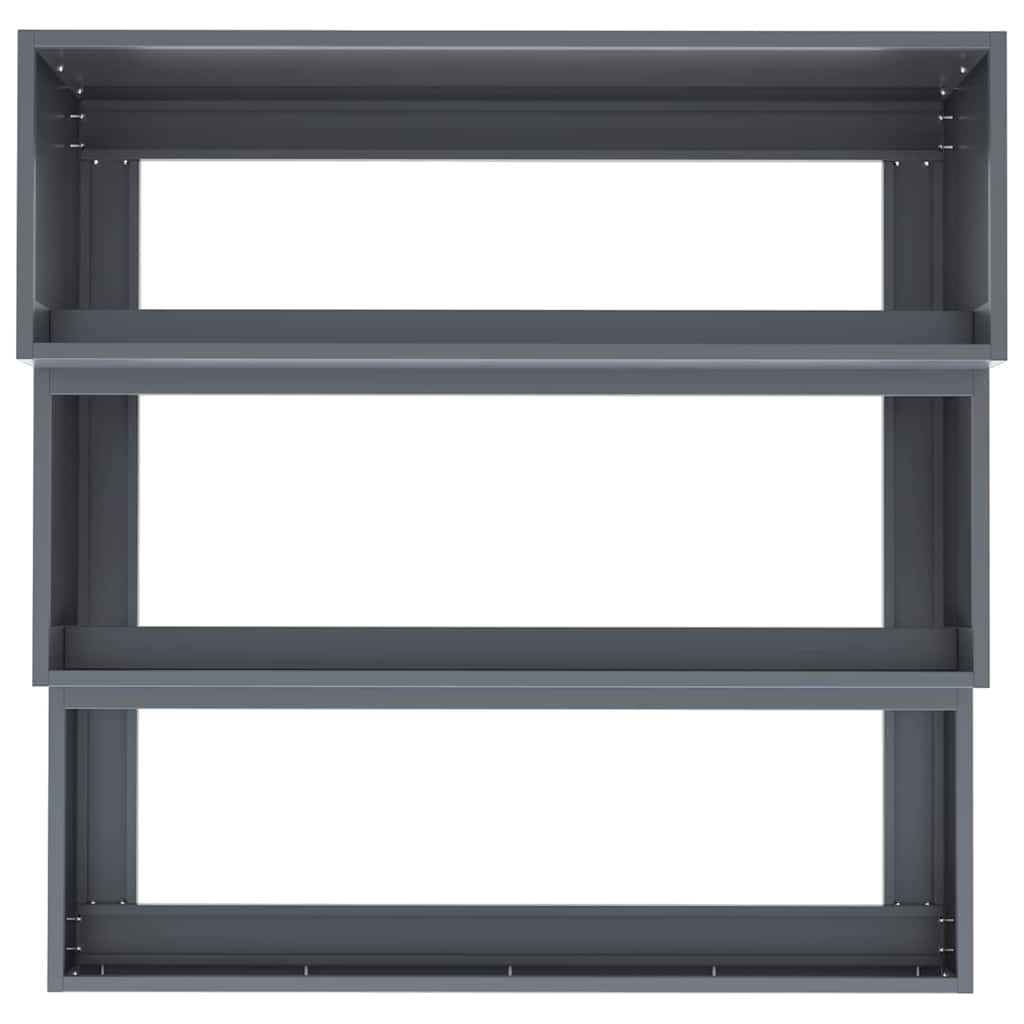 vidaXL Γλάστρα Κήπου Ανθρακί 90 x 90 x 35 εκ Ψυχρής έλασης χάλυβας