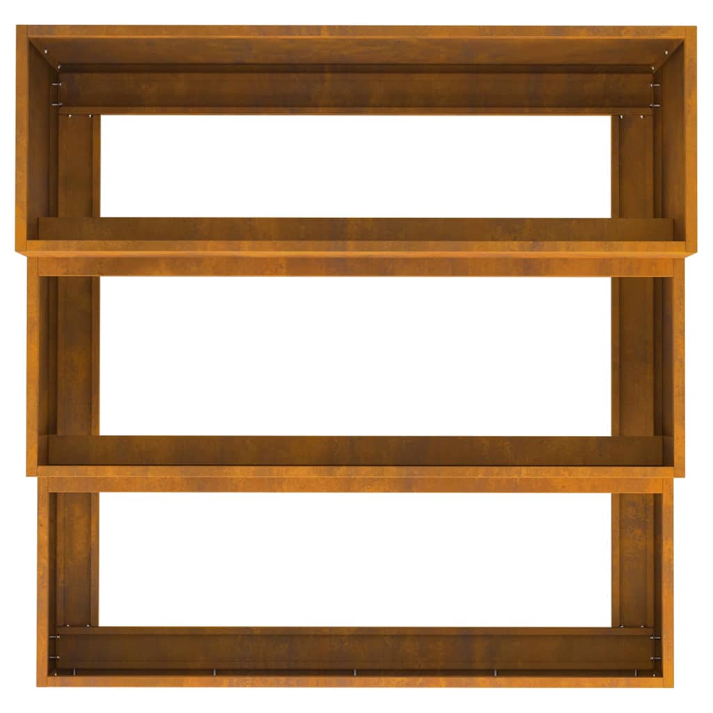 vidaXL Γλάστρα Κήπου Σκ rusty 90 x 90 x 35 εκ