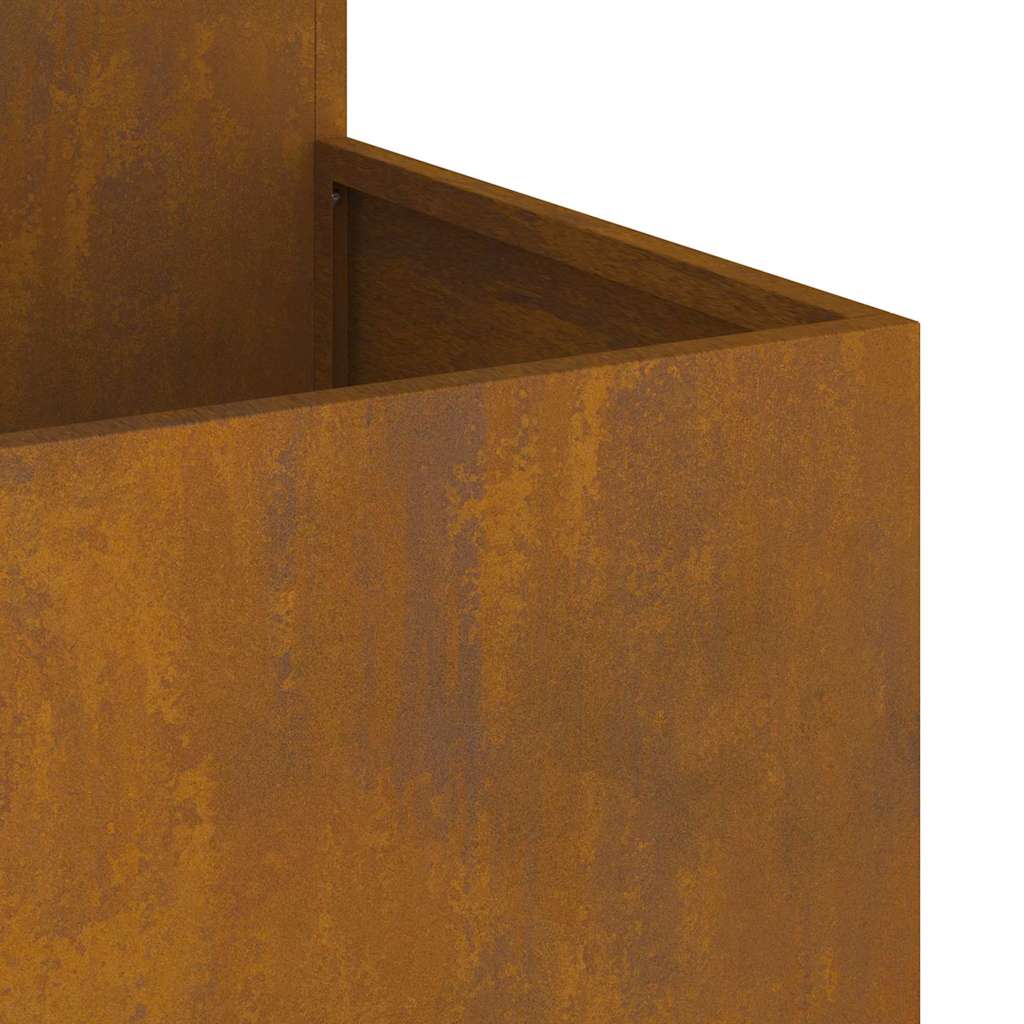 vidaXL Γλάστρα Κήπου Σκ rusty 80 x 80 x 60 εκ.