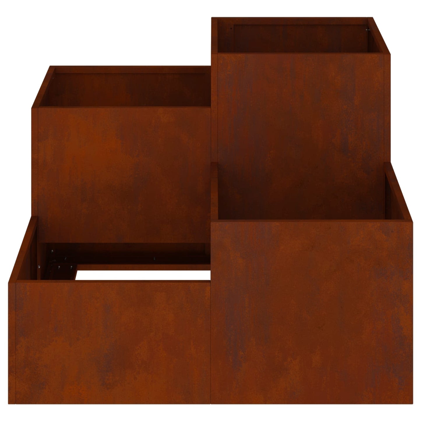 vidaXL Γλάστρα Κήπου Σκ rusty 100 x 100 x 60 εκ.