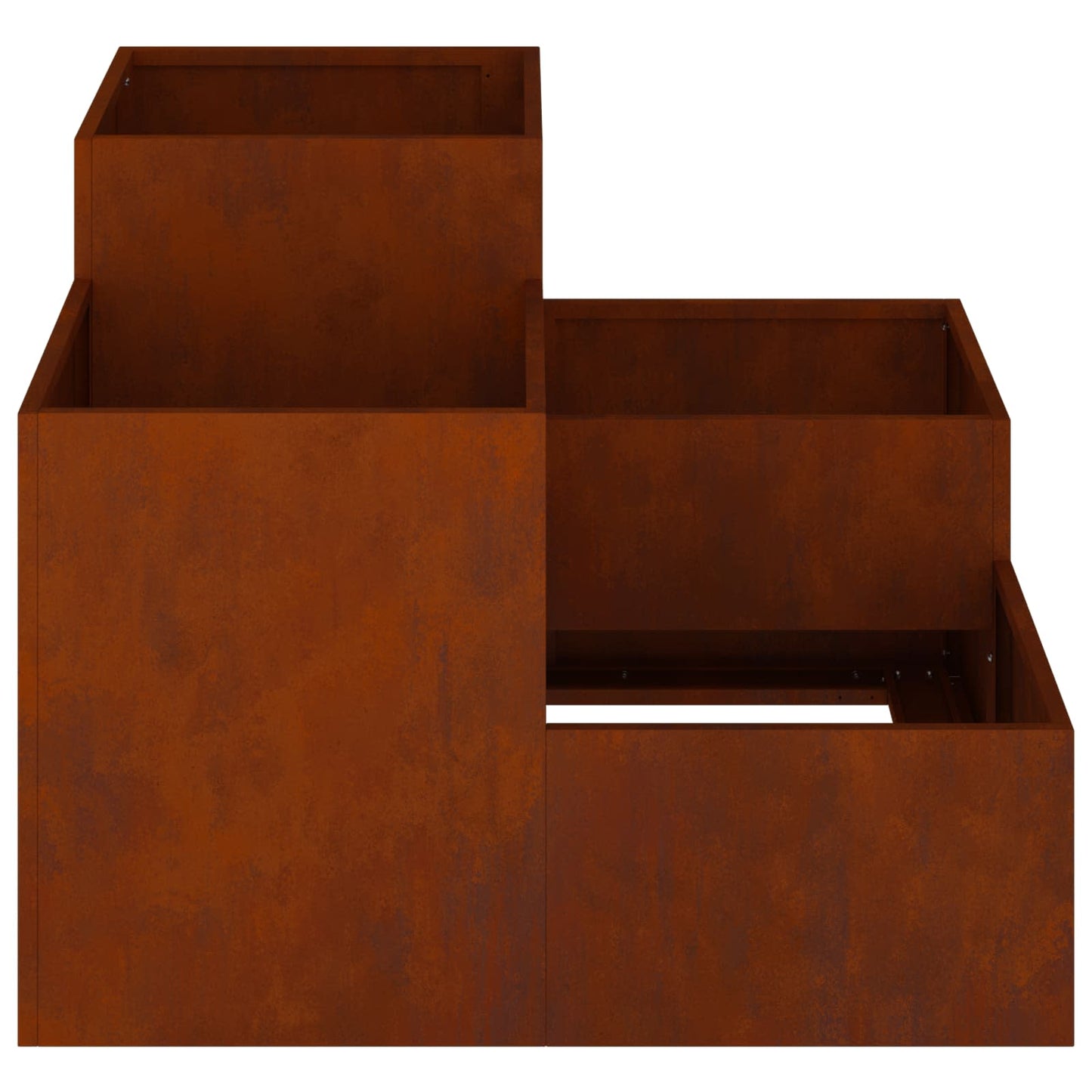 vidaXL Γλάστρα Κήπου Σκ rusty 100 x 100 x 60 εκ.