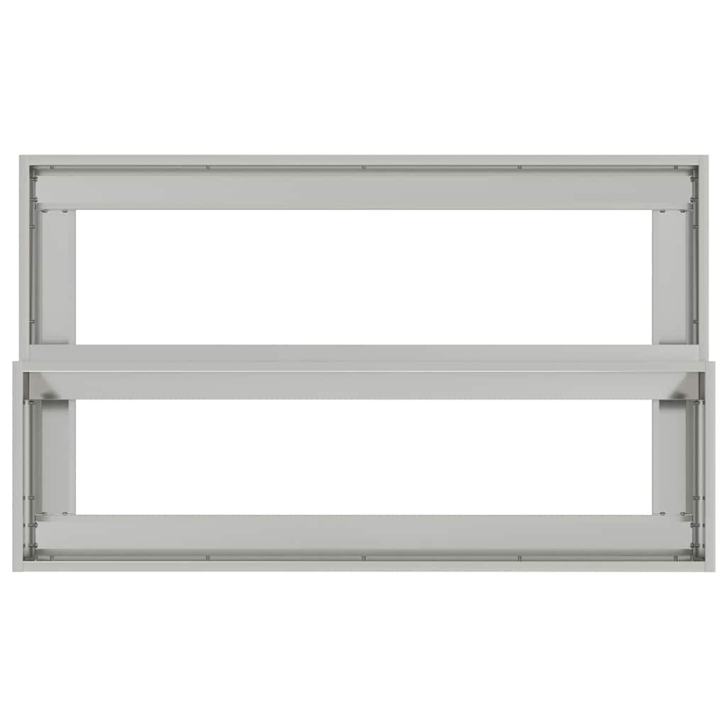 vidaXL Γλάστρα Κήπου Ασημί 100 x 60 x 45 εκ Επικαλυμμένος Χάλυβας