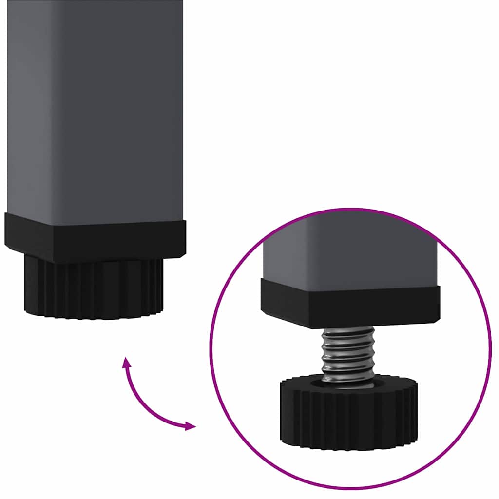 vidaXL Υψωμένη Γλάστρα Κήπου Ανθρακί 100 x 26 x 82 εκ Ατσάλι