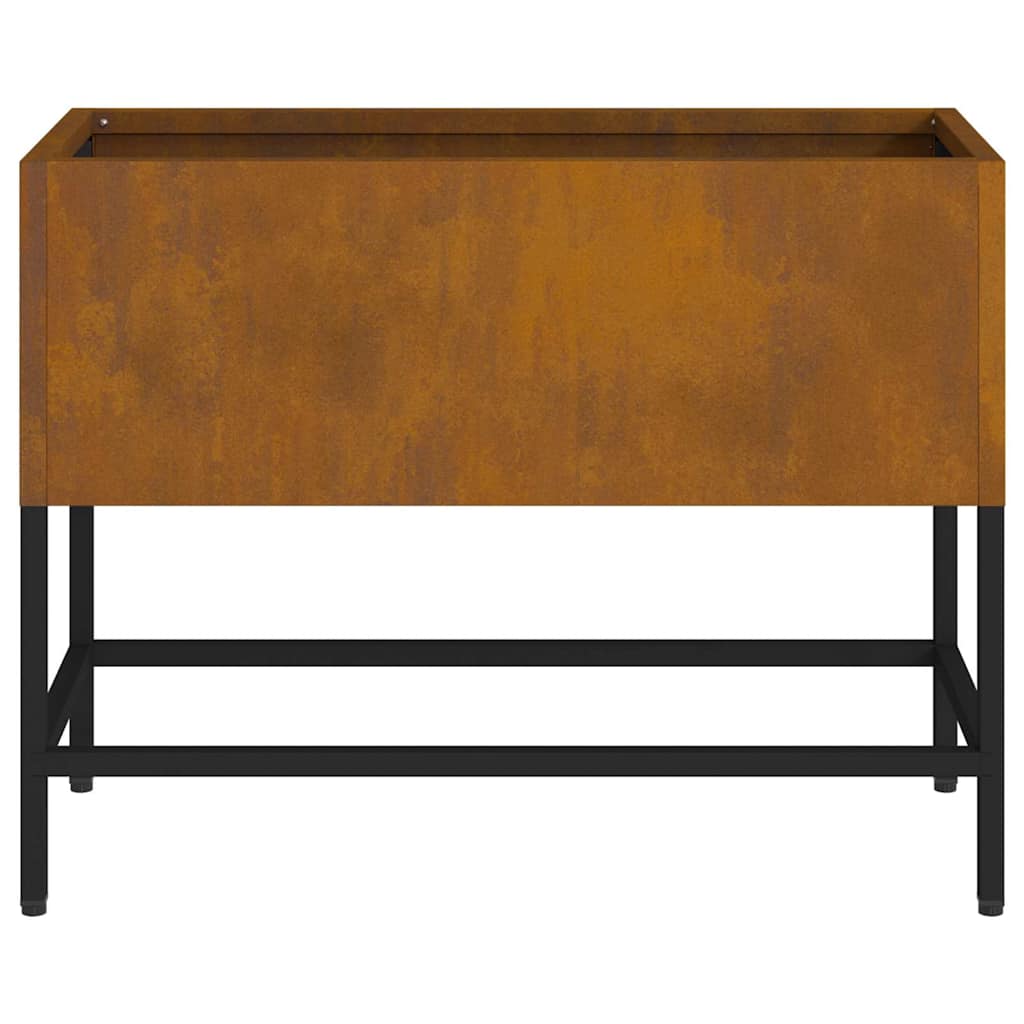 vidaXL Υψωμένη Γλάστρα Κήπου Σκ rusty 60 x 26 x 45 εκ