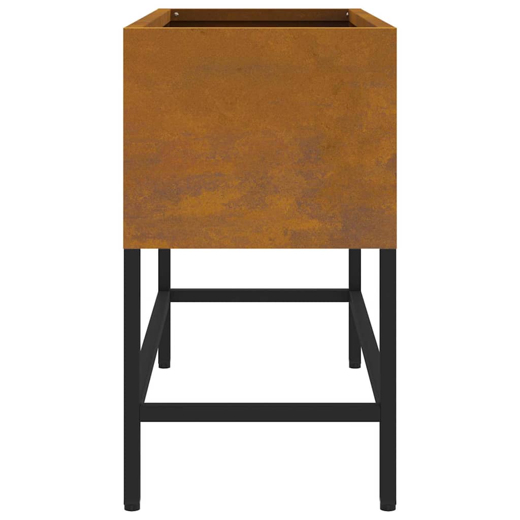 vidaXL Υψωμένη Γλάστρα Κήπου Σκ rusty 60 x 26 x 45 εκ